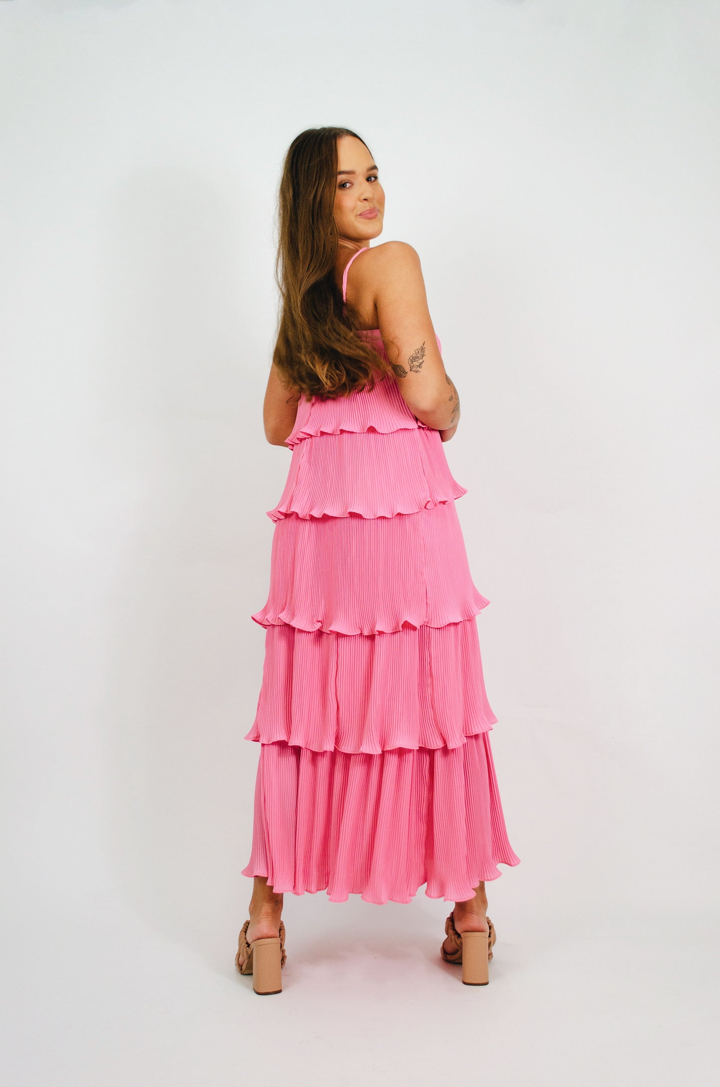 Ruffled Love Midi Dress