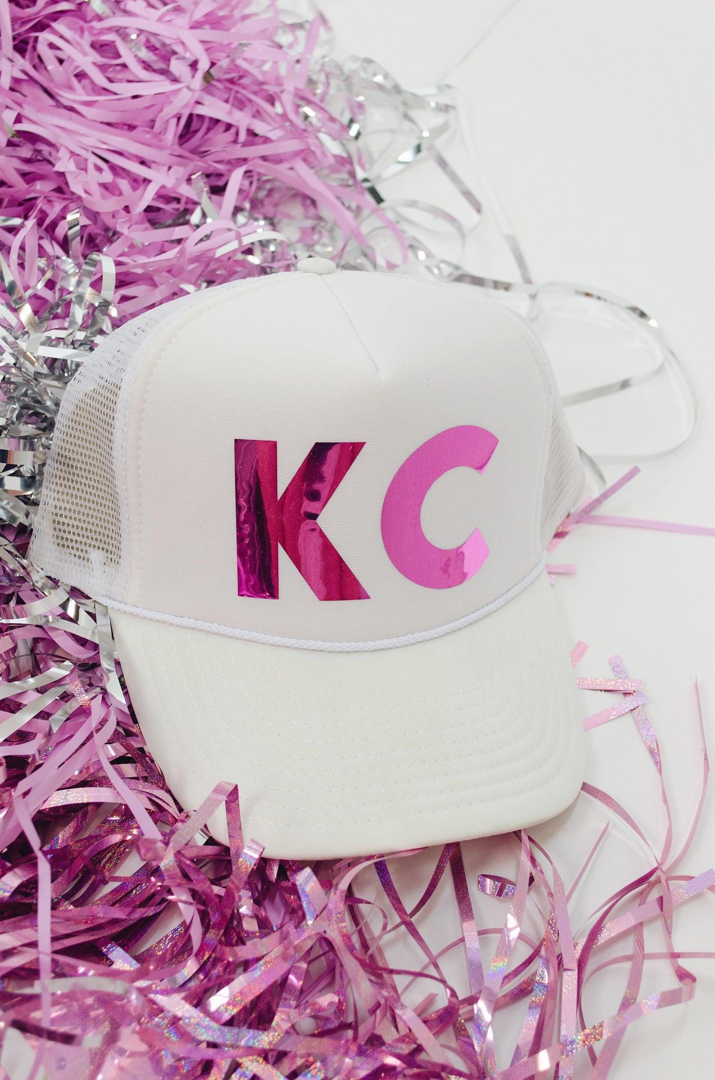 Pink KC trucker hat