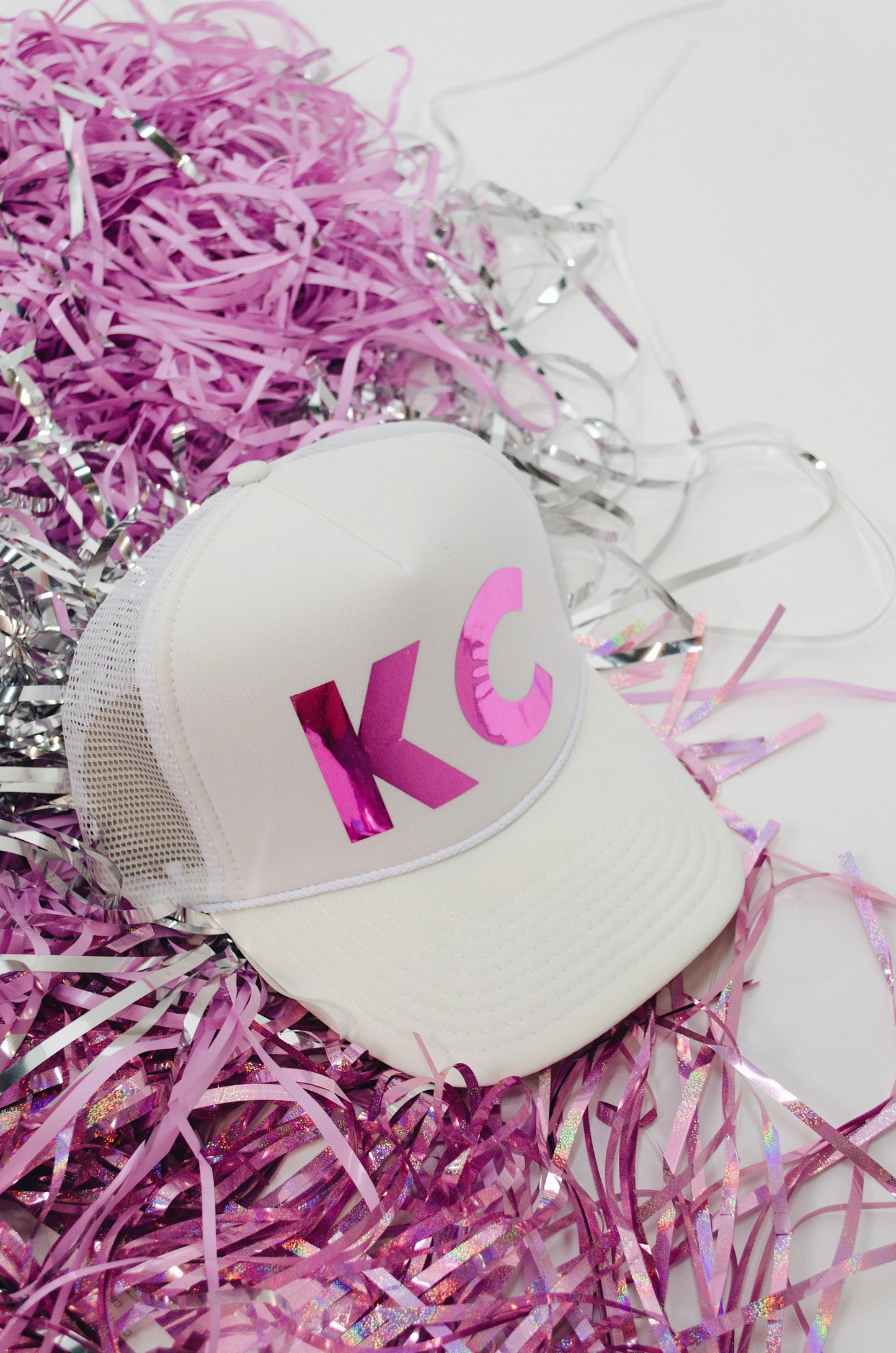 Pink KC trucker hat
