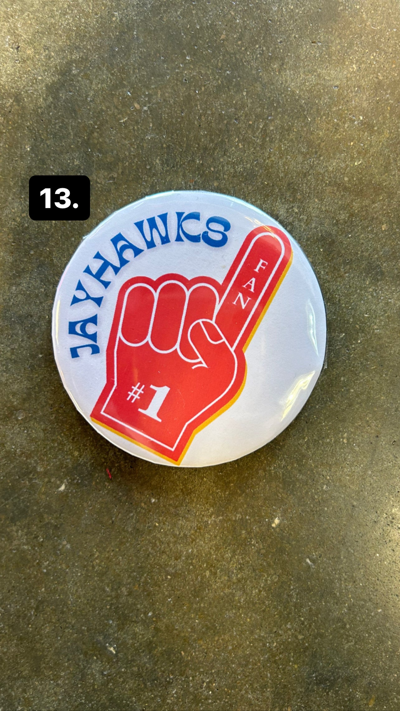 KU game day buttons