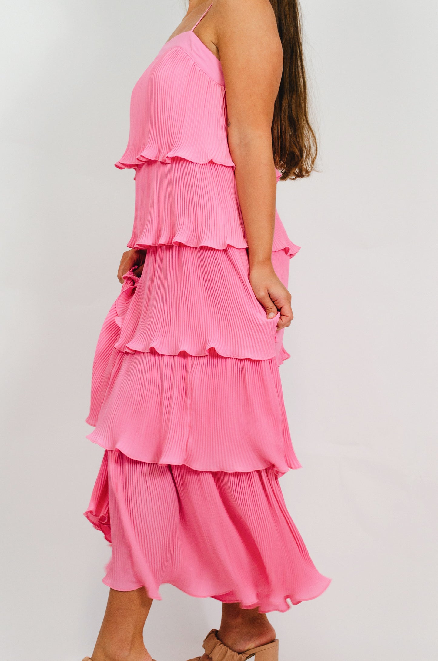 Ruffled Love Midi Dress
