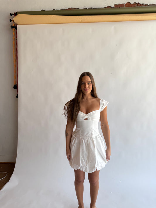 Bubble skirt mini dress