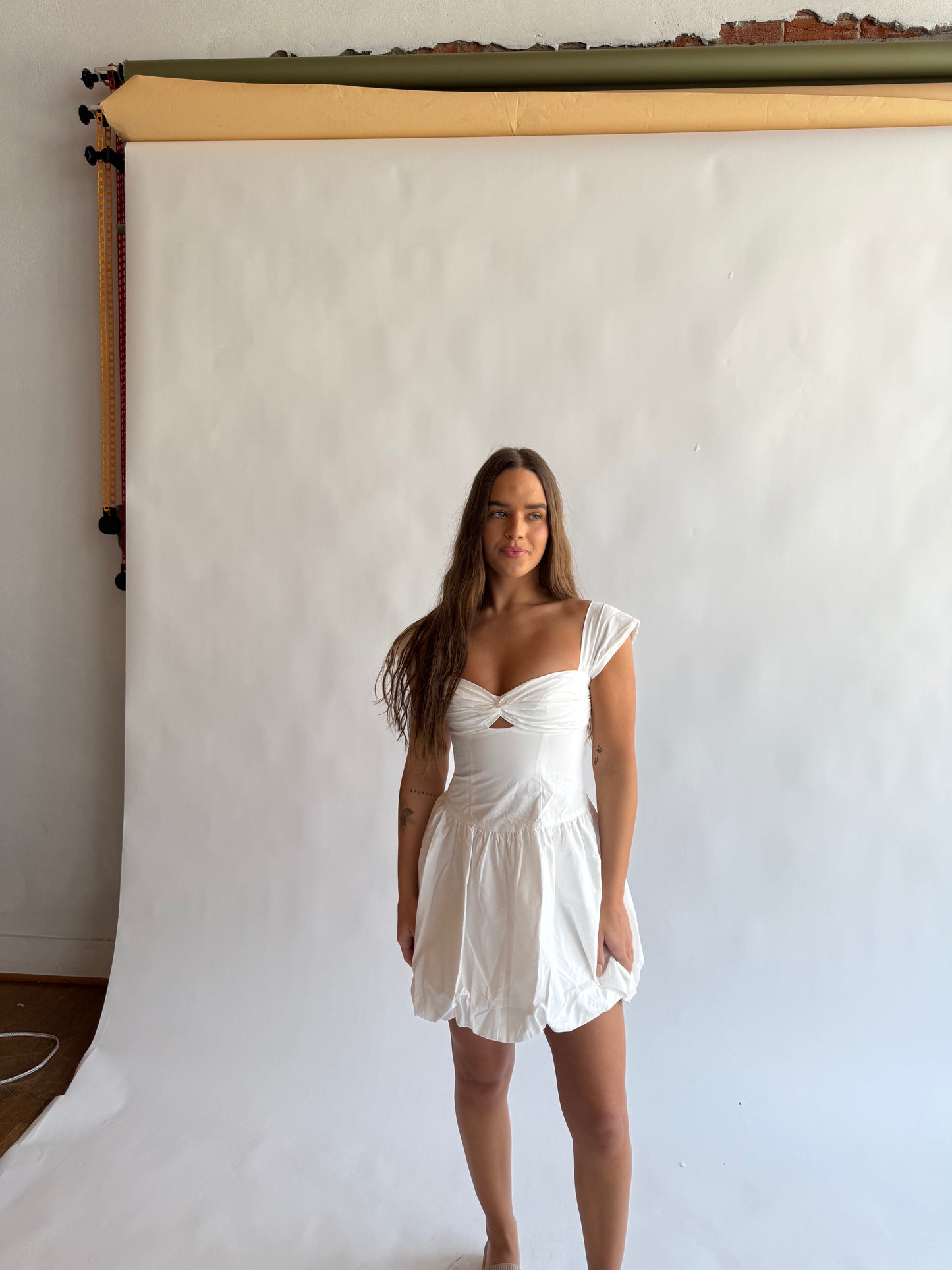 Bubble skirt mini dress