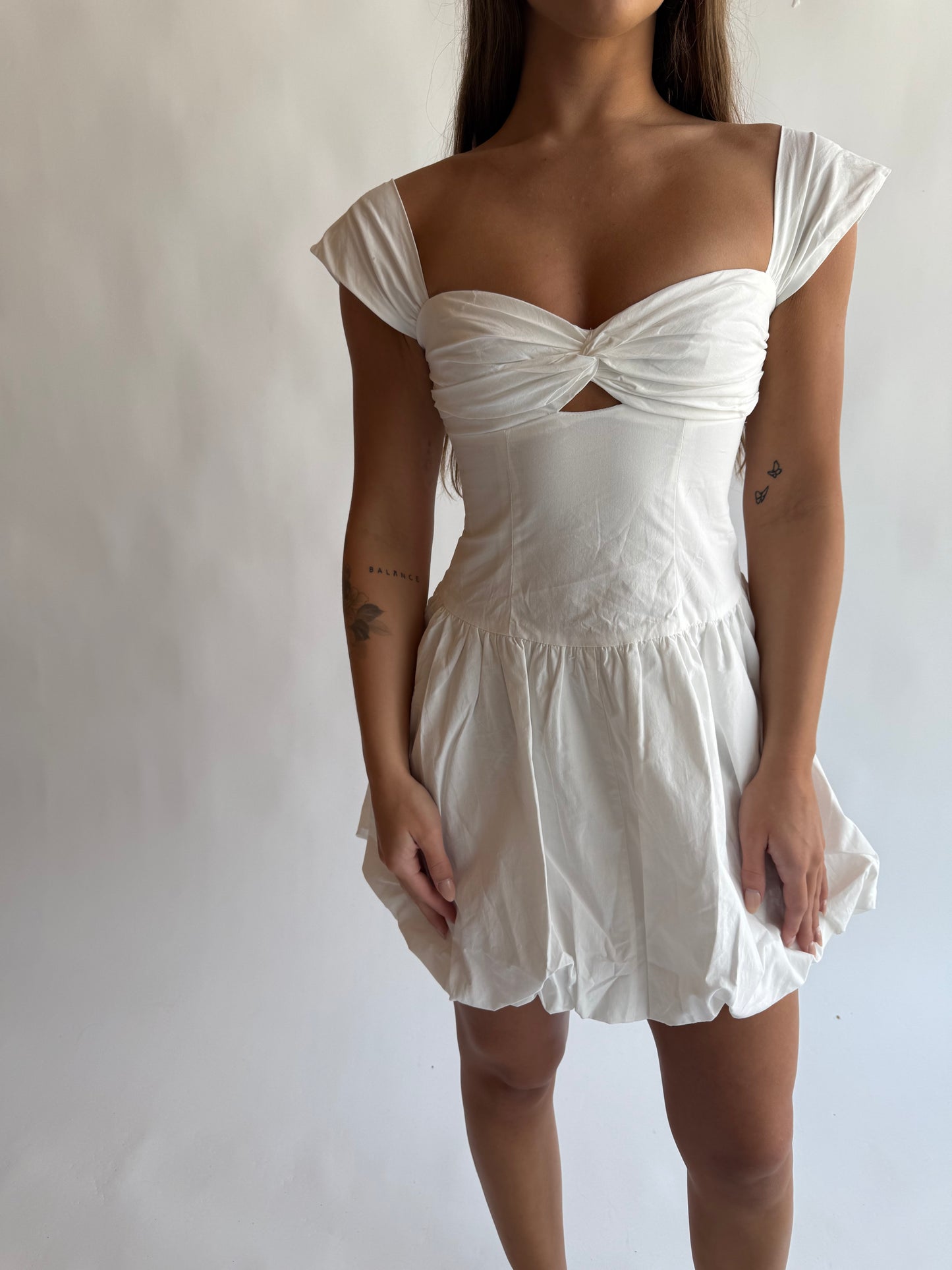 Bubble skirt mini dress