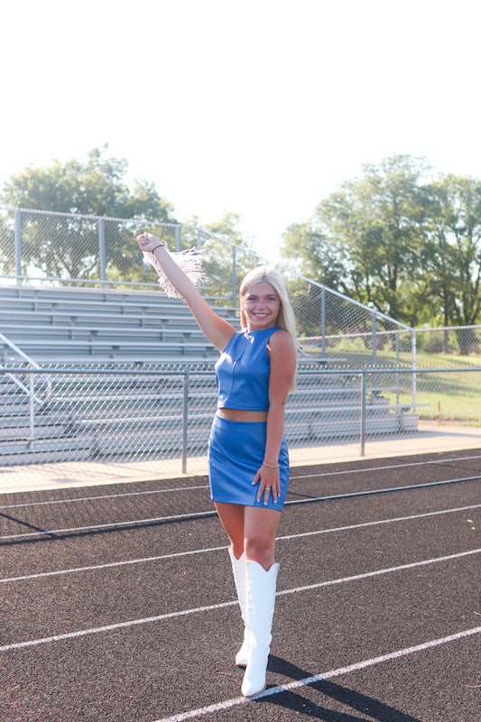 Behind the bleachers skirt