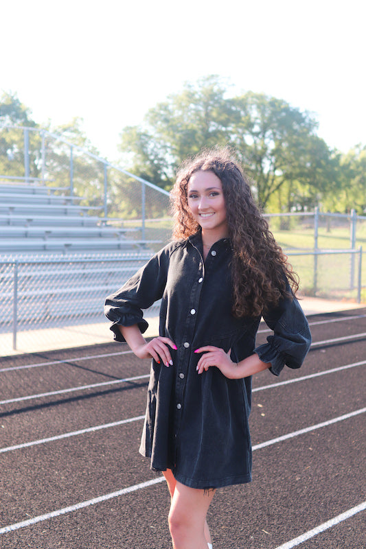 The Girls of Fall Denim Dress