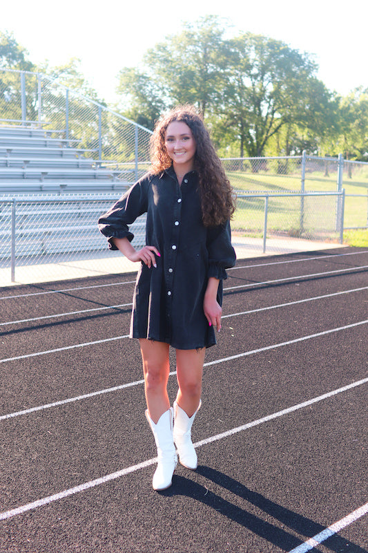The Girls of Fall Denim Dress