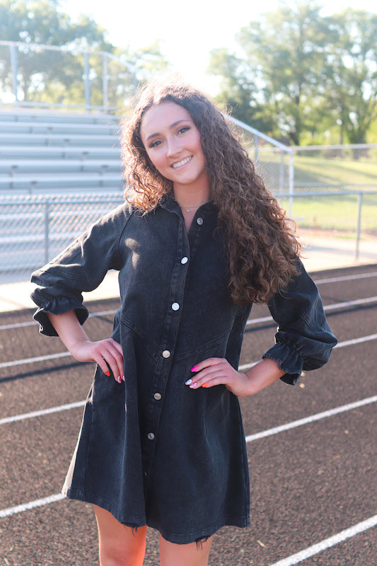 The Girls of Fall Denim Dress