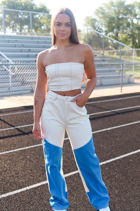 Blocked Denim