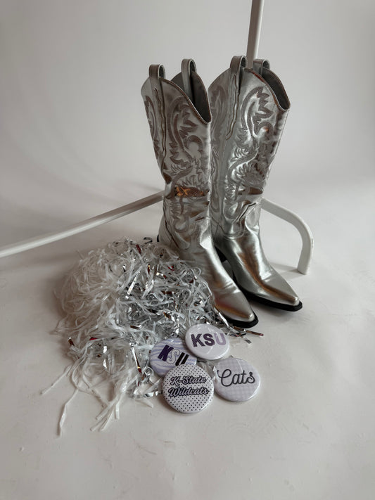 Silver Cowgirl boots