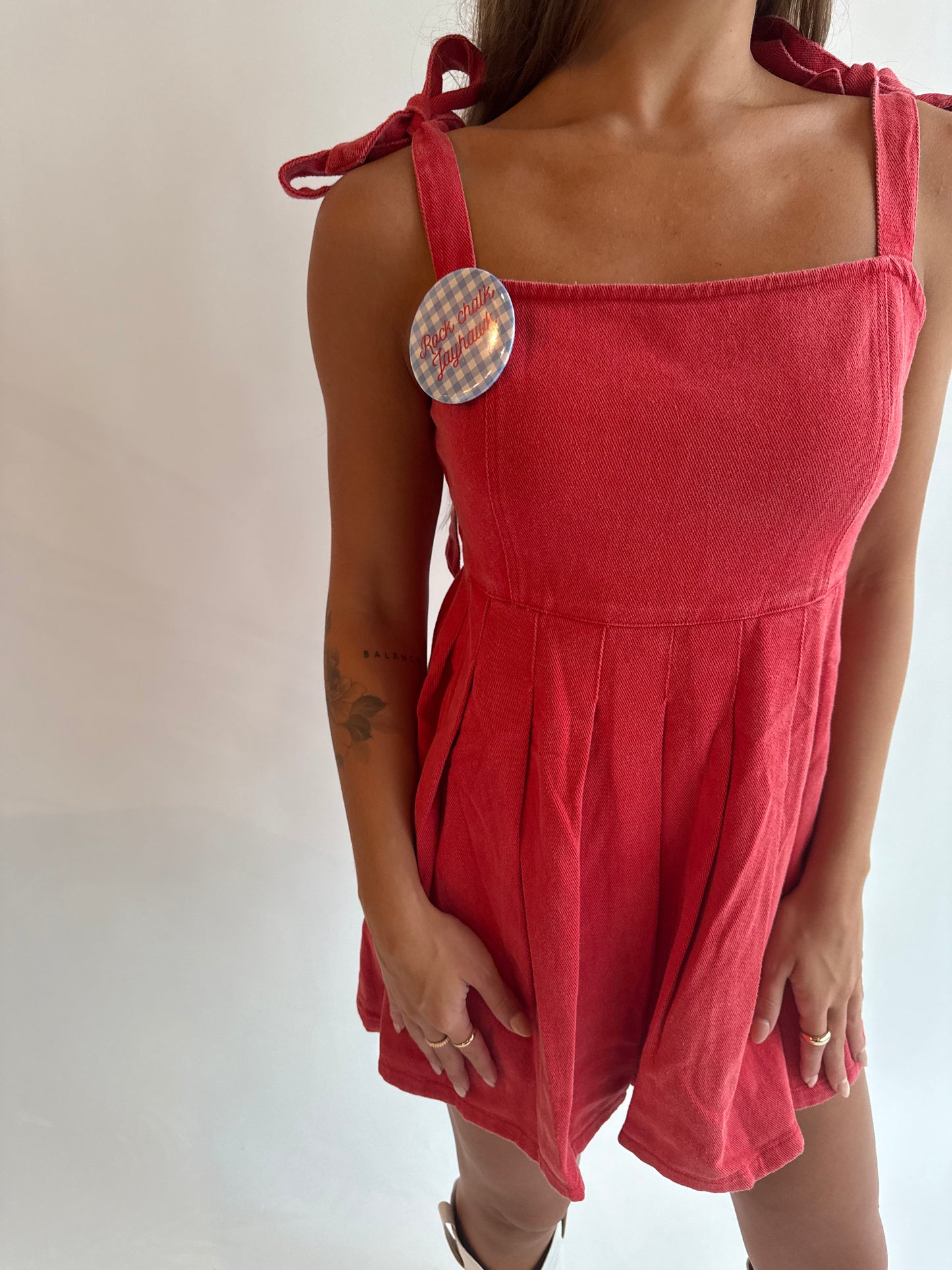 Red Hot denim dress