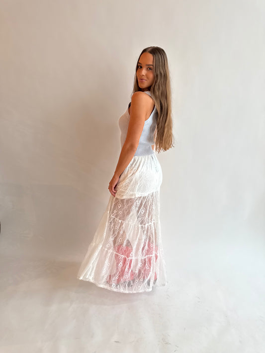 Light blue knit tank