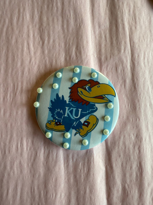 Jayhawk pearl button
