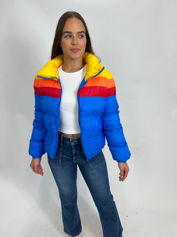 Rainbow Girl Coat