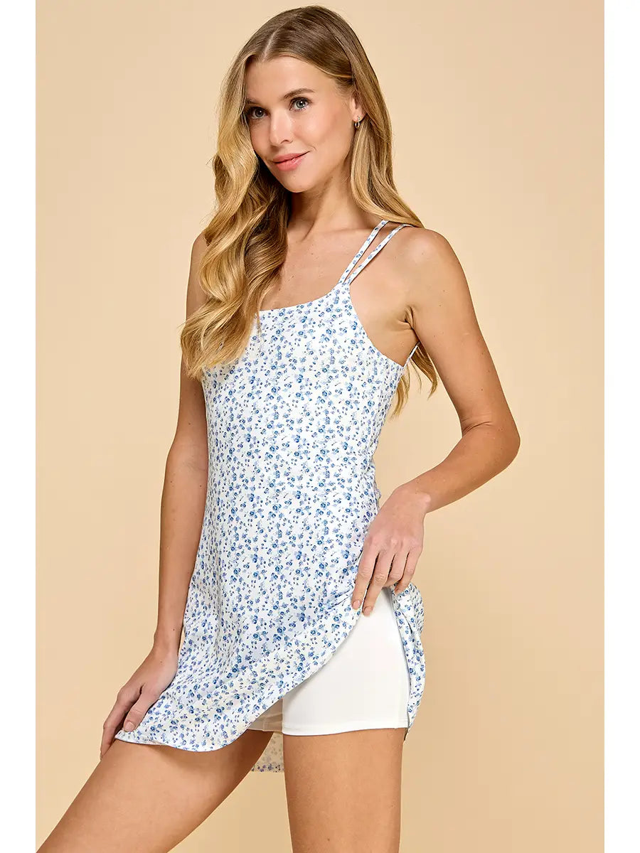 Ditsy floral cross dress