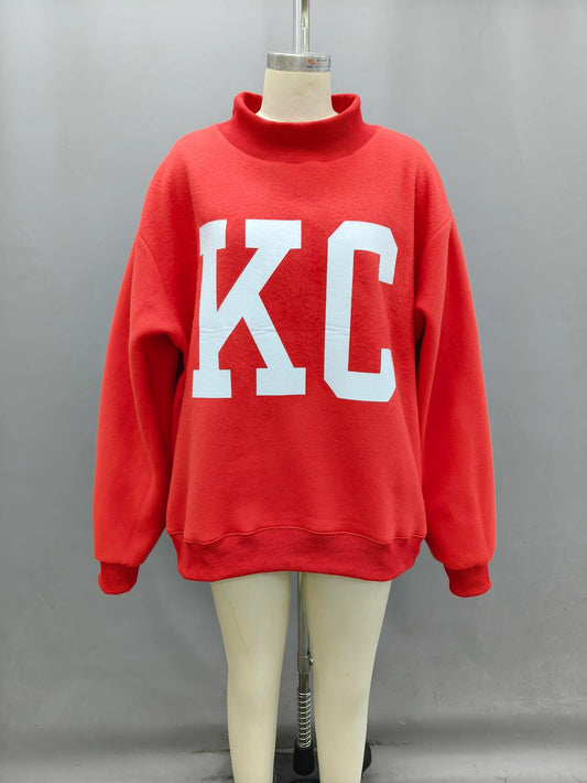 KC reversible mock neck
