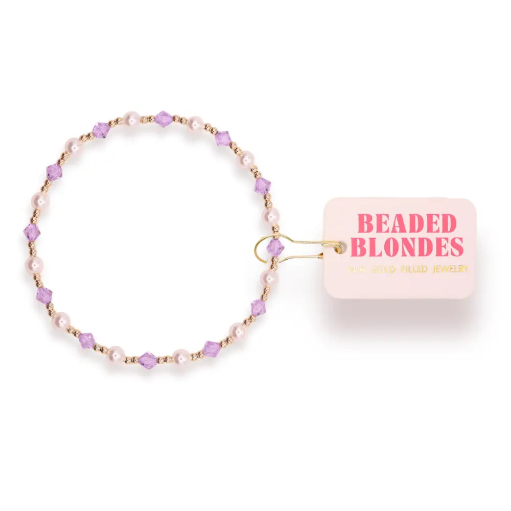 Light Purple Pearl June Bracelet