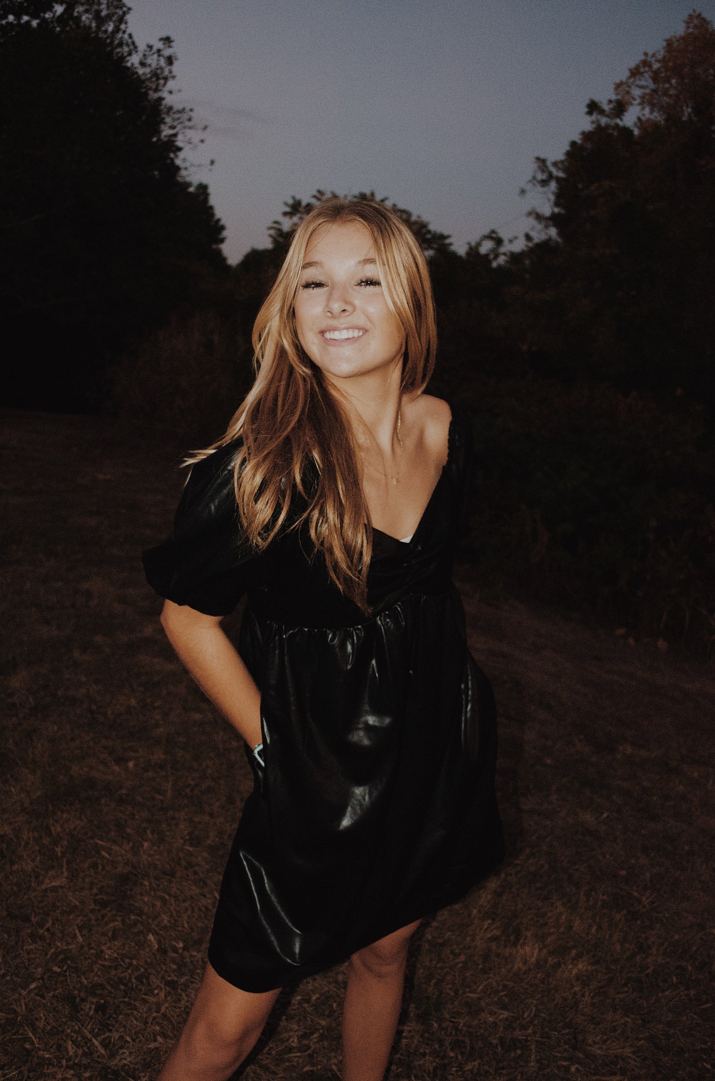 Dressed to impress leather dress