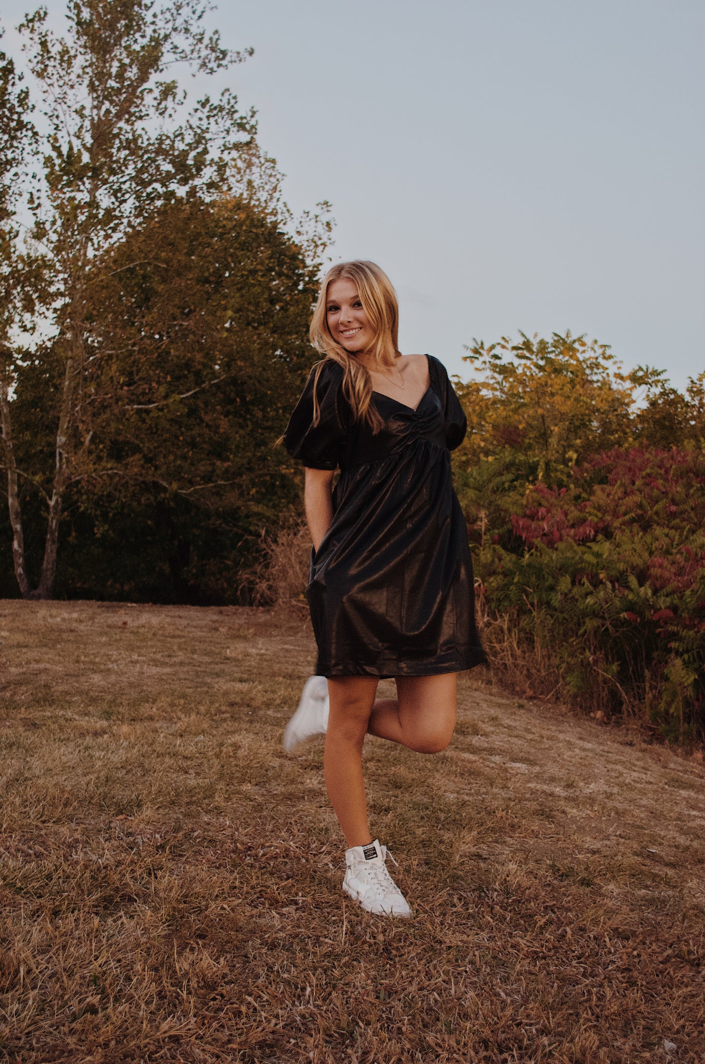 Dressed to impress leather dress