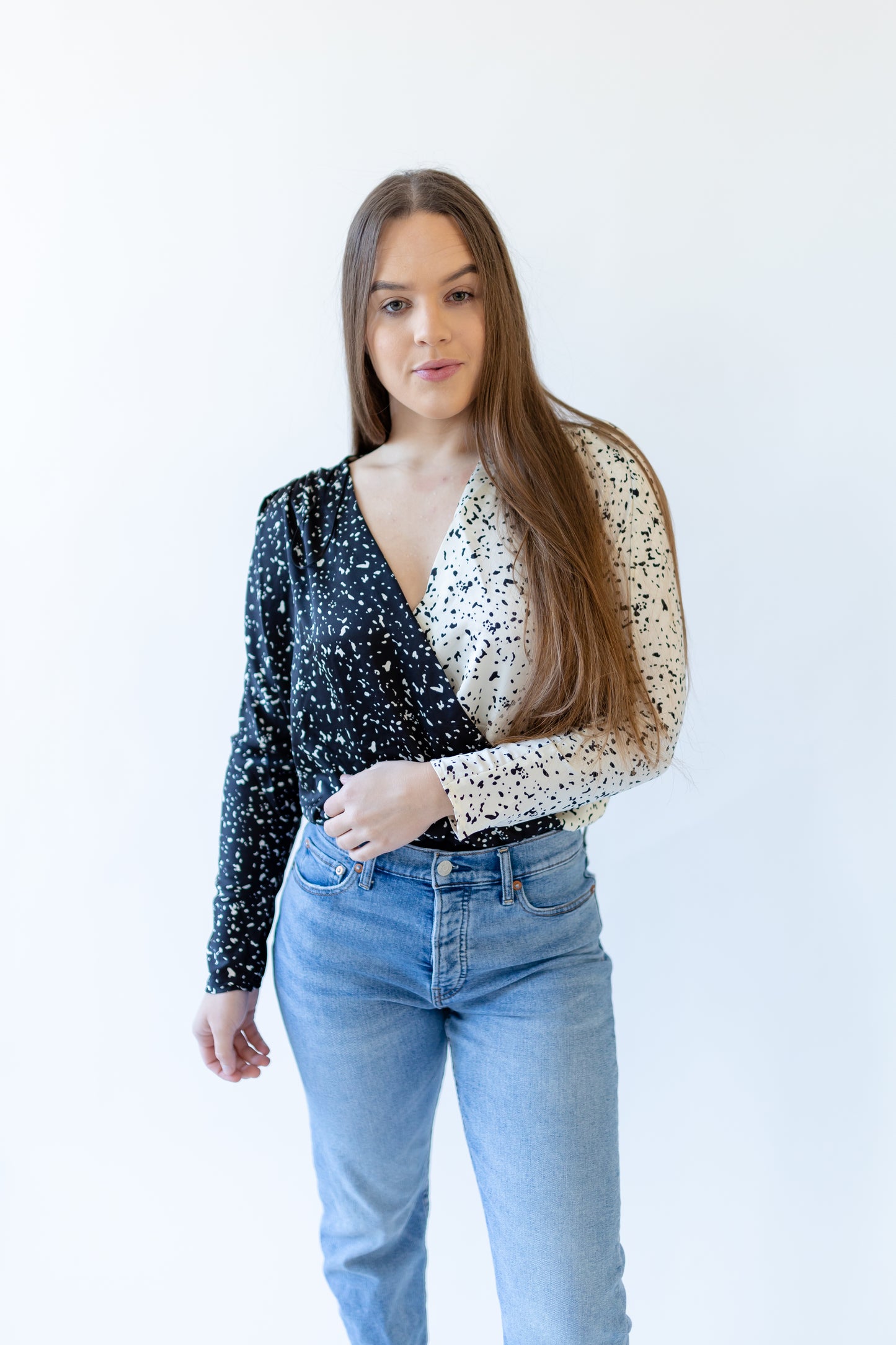 Half and Half bodysuit