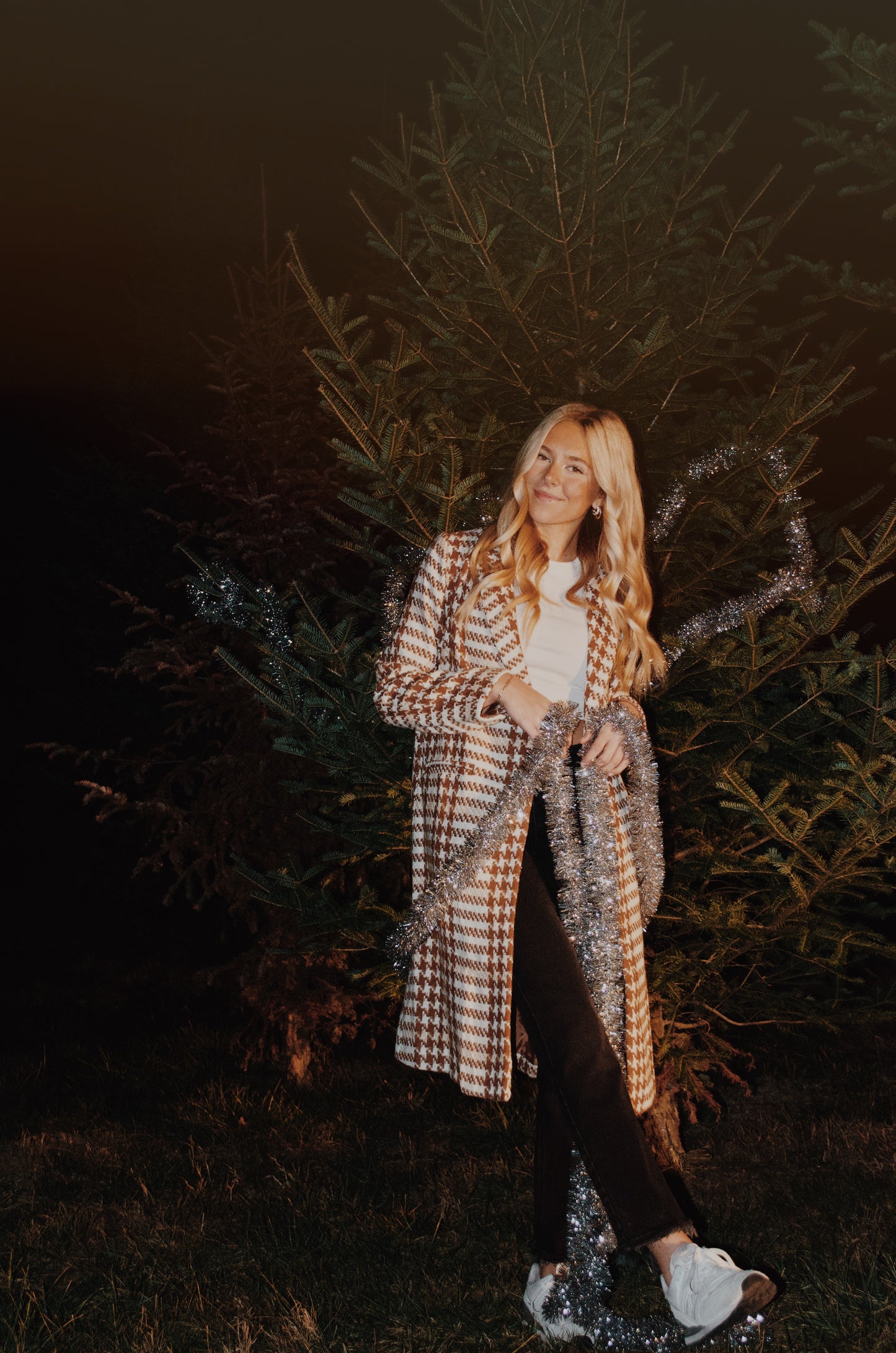 Houndstooth Holiday Jacket
