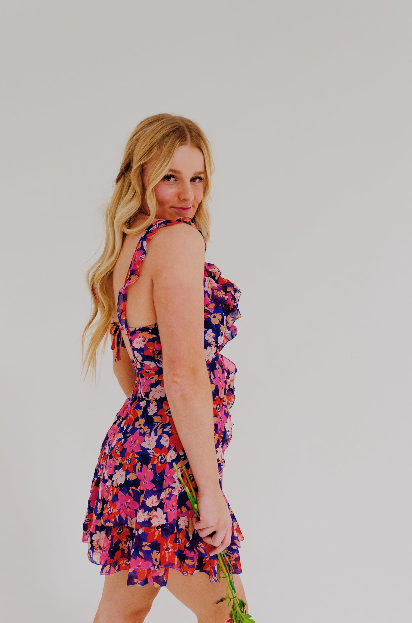 Flirty in Floral Dress