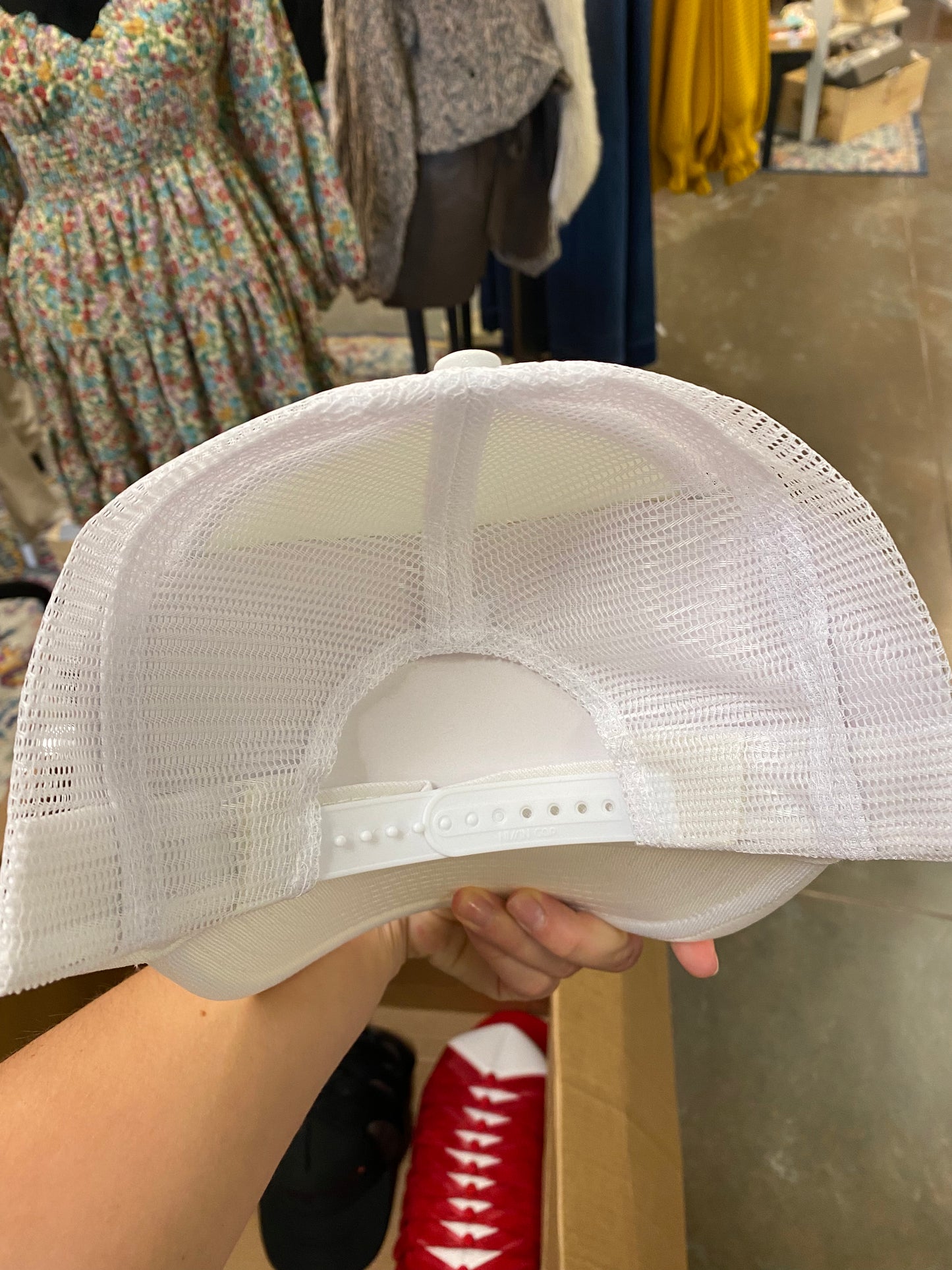 White & Purple KSU Trucker hat
