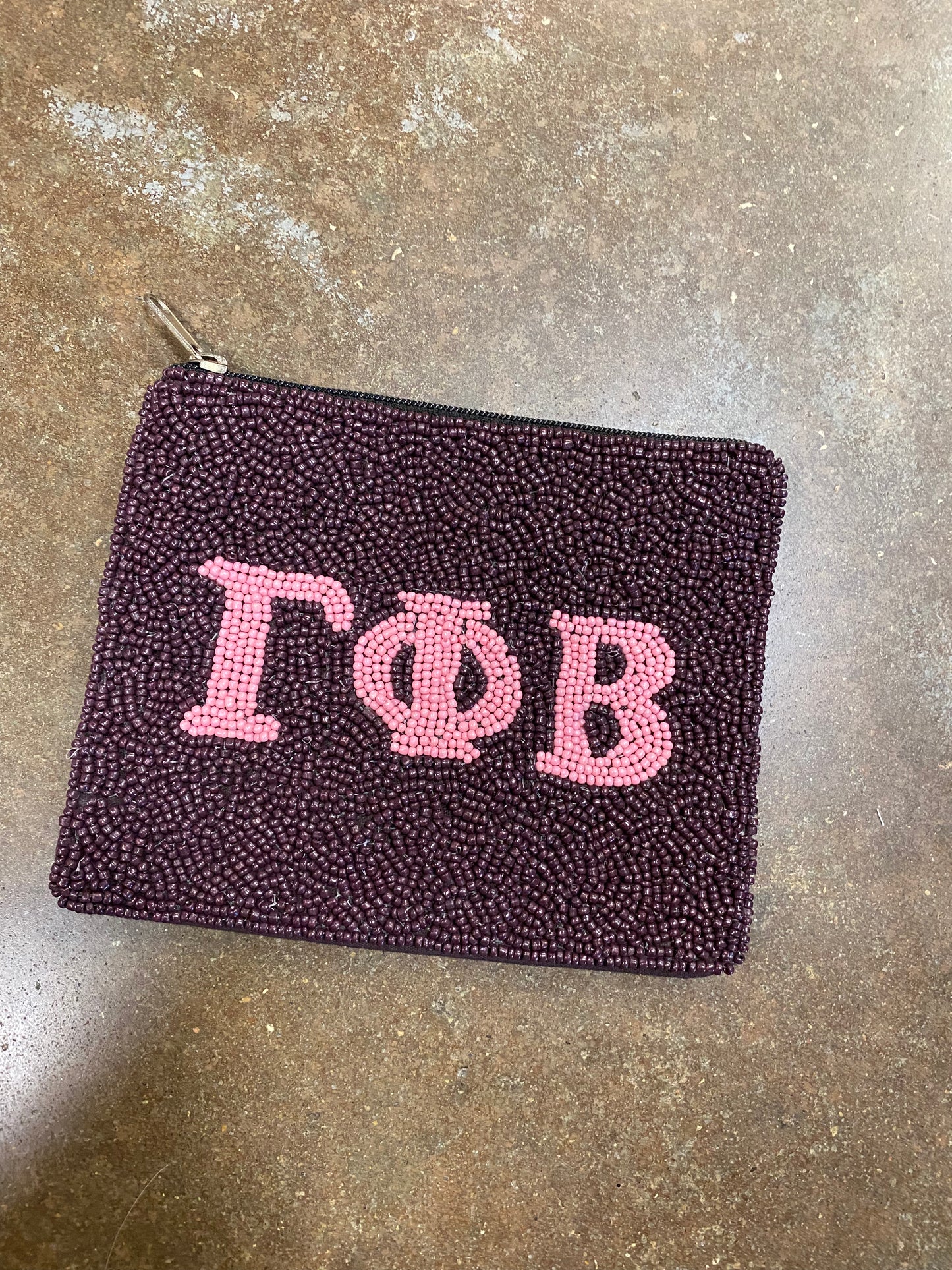 Sorority Beaded Wallet