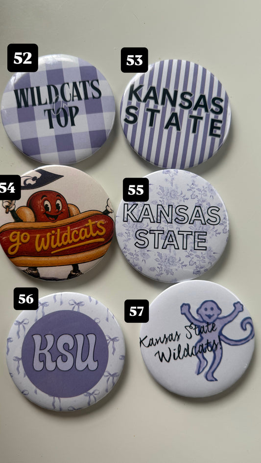 KSU game day buttons