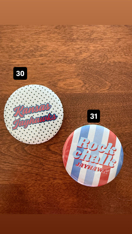 KU Game day 2025 Pins