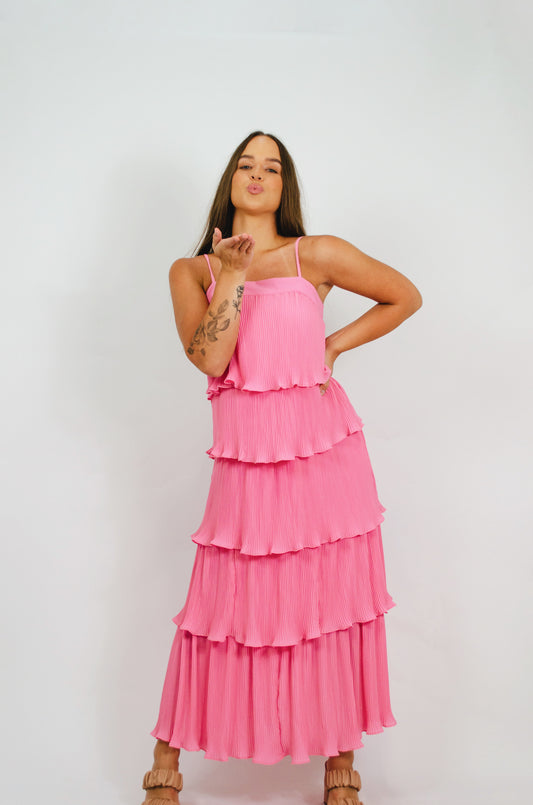 Ruffled Love Midi Dress