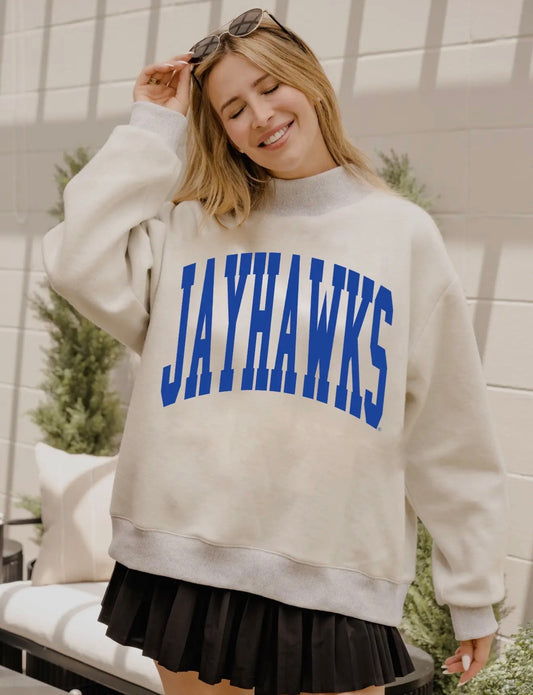 *PREORDER* Jayhawks Mockneck sweatshirt