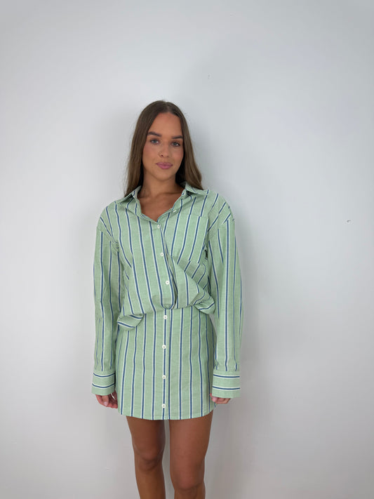 Pinstripes linen set