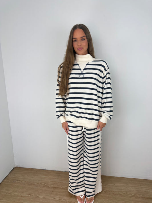 Sailor girl mock neck sweatshirt