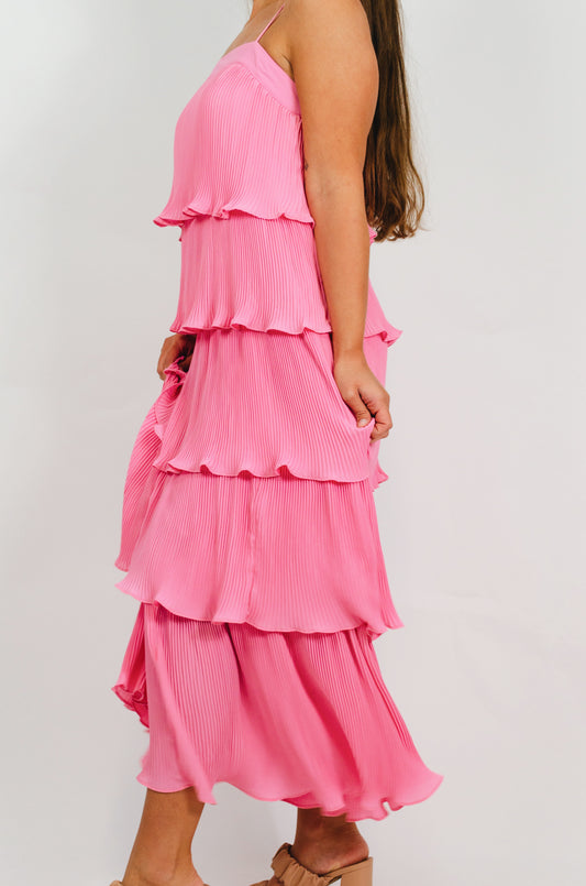 Ruffled Love Midi Dress