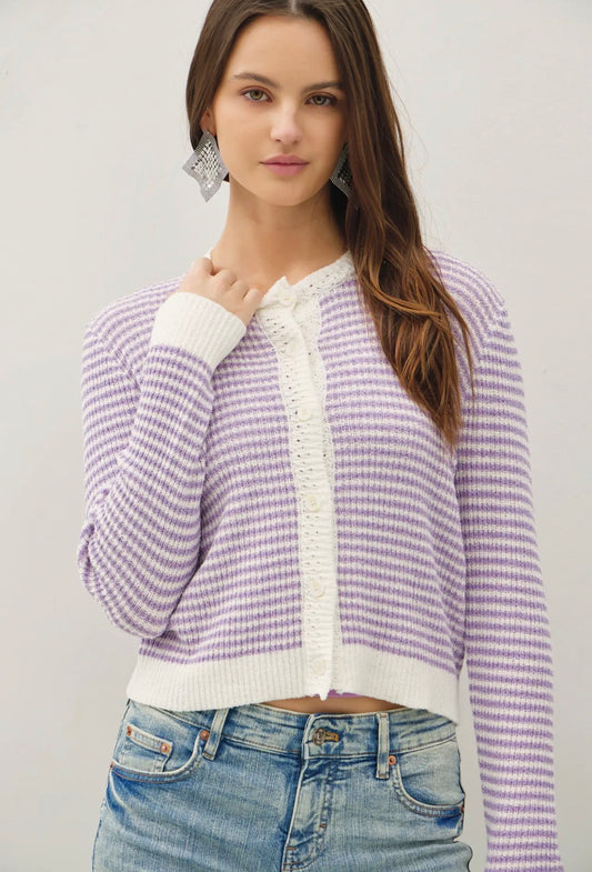 Mini Striped Cardigan
