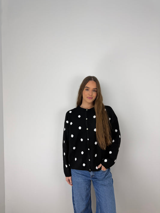 Polka dot cardigan