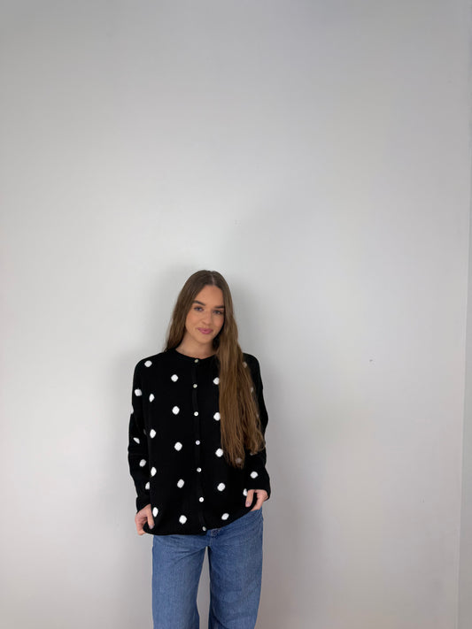 Polka dot cardigan