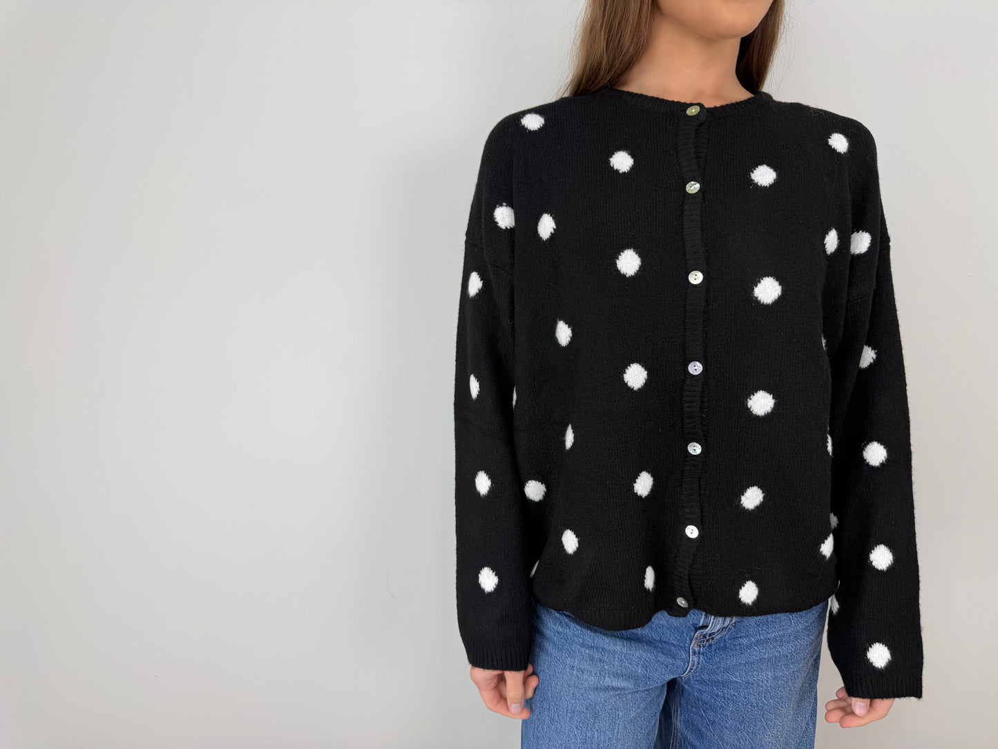 Polka dot cardigan