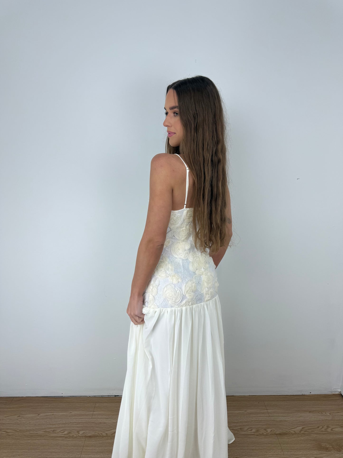 Rosette Maxi dress