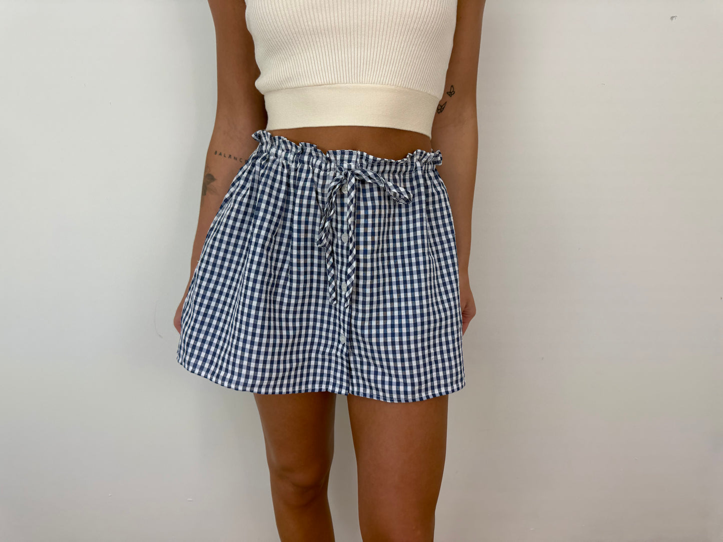 Riley Gingham Skirt