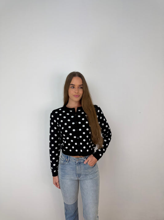 Callie Polka dot cardigan