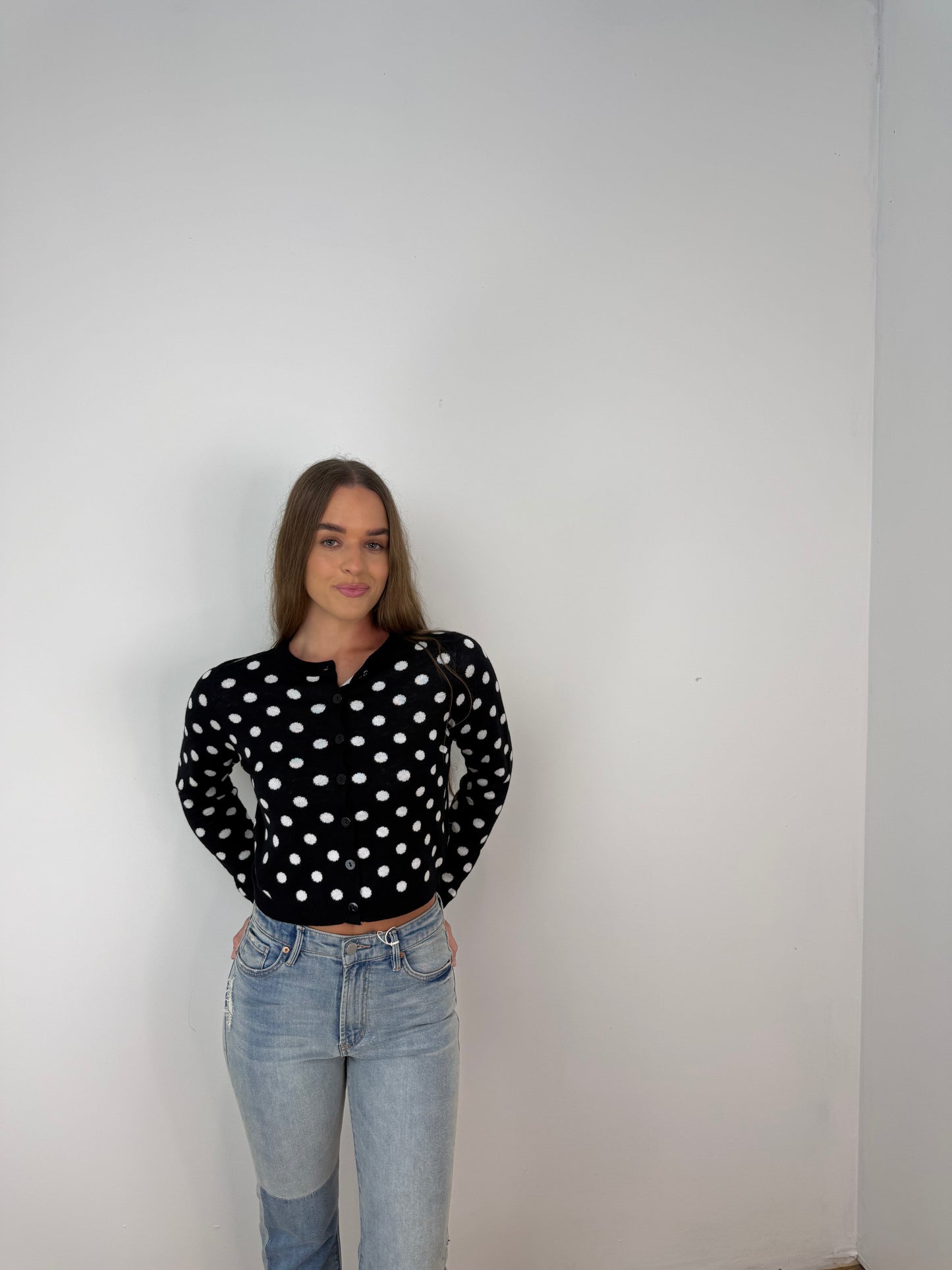 Callie Polka dot cardigan