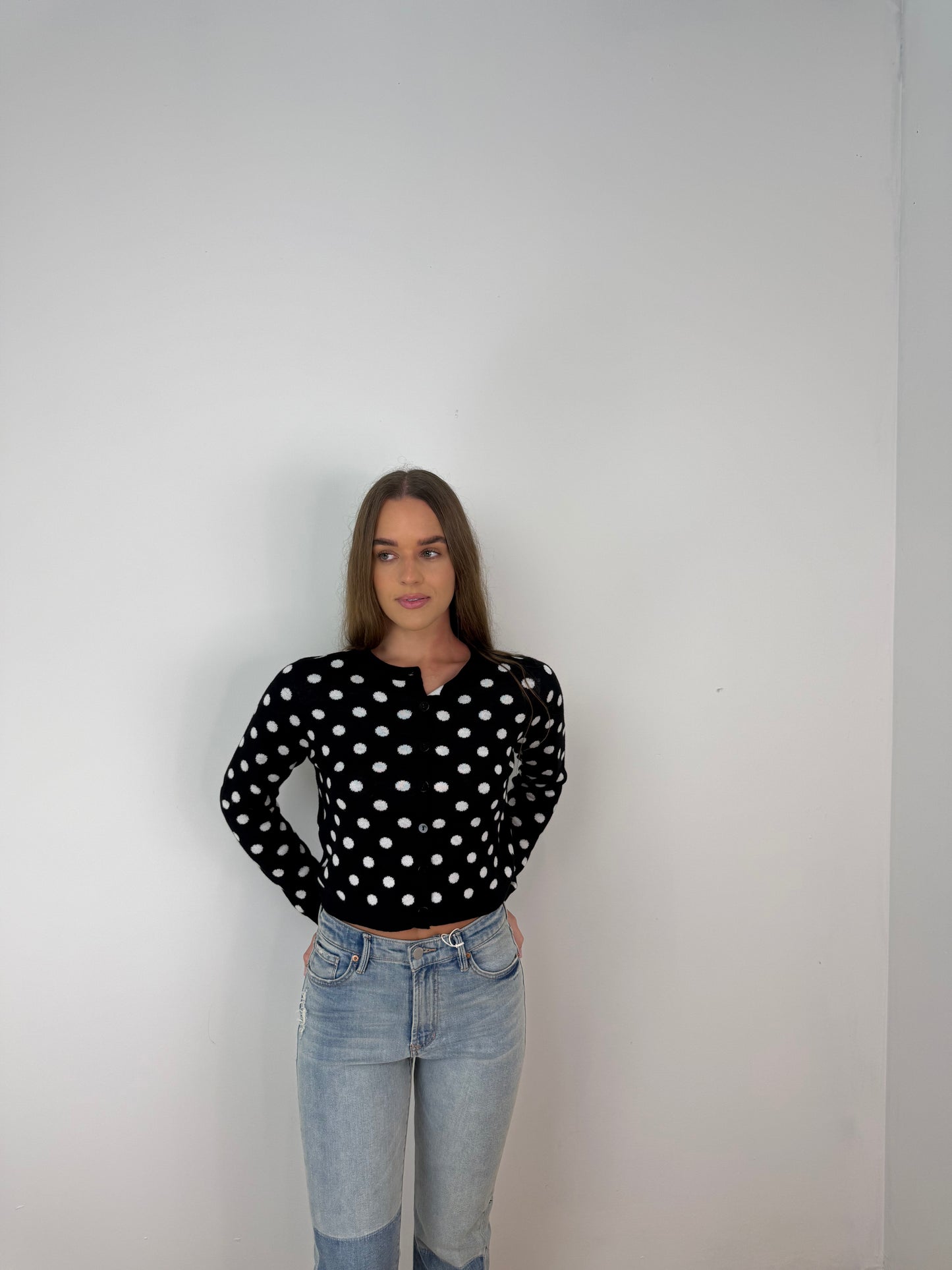 Callie Polka dot cardigan