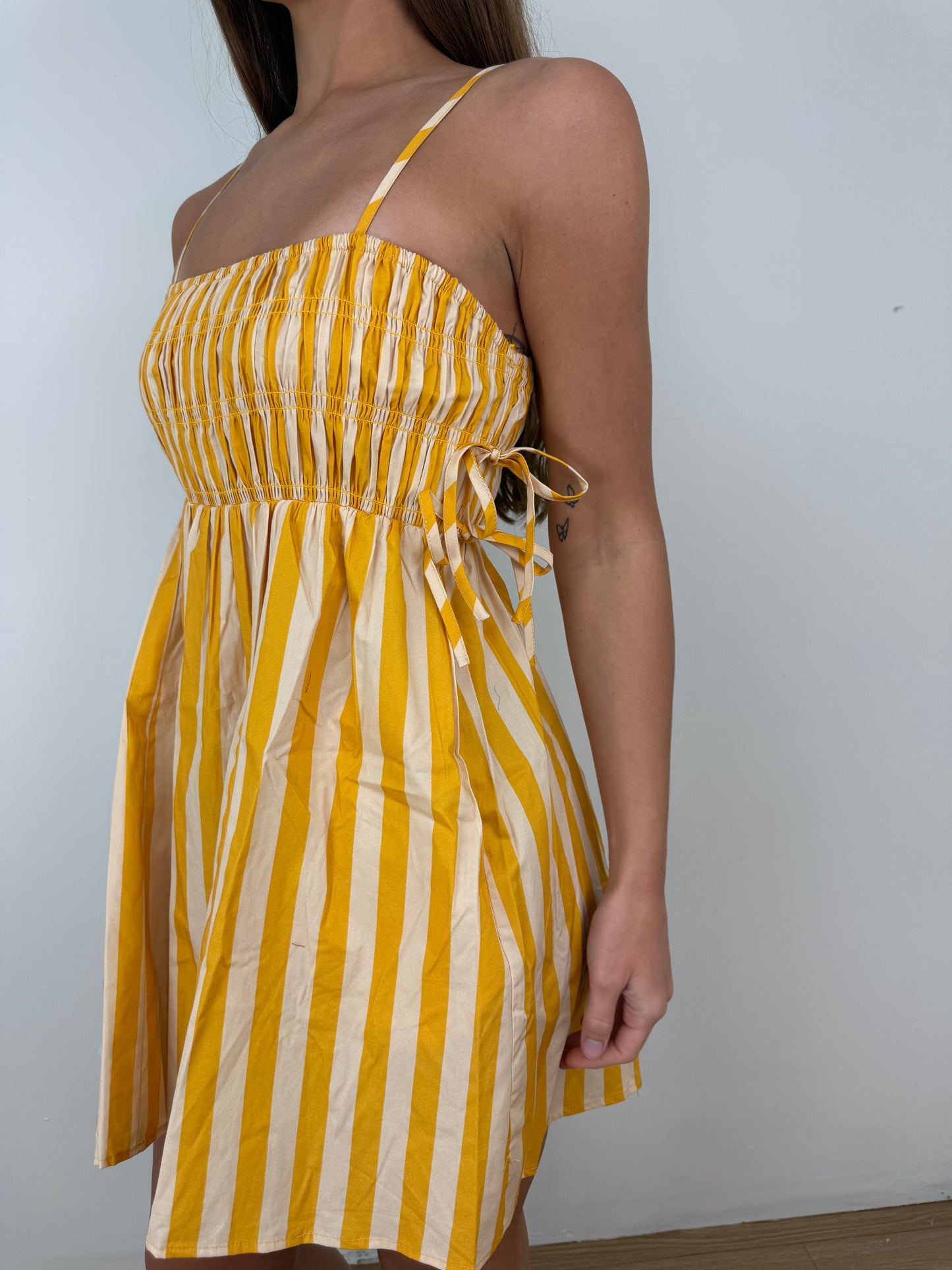 Sunshine Striped Yellow Dress
