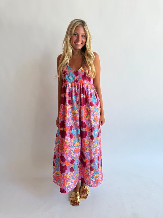 Happy Floral maxi dress
