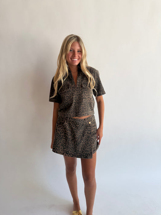 Animal overlay skort