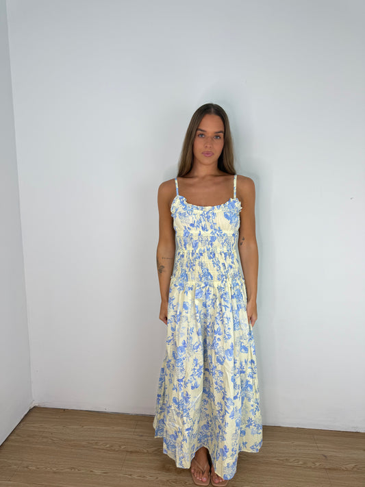 Jolie Smocked midi dress