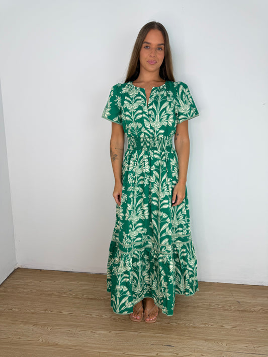 Ordy Smocked Midi dress