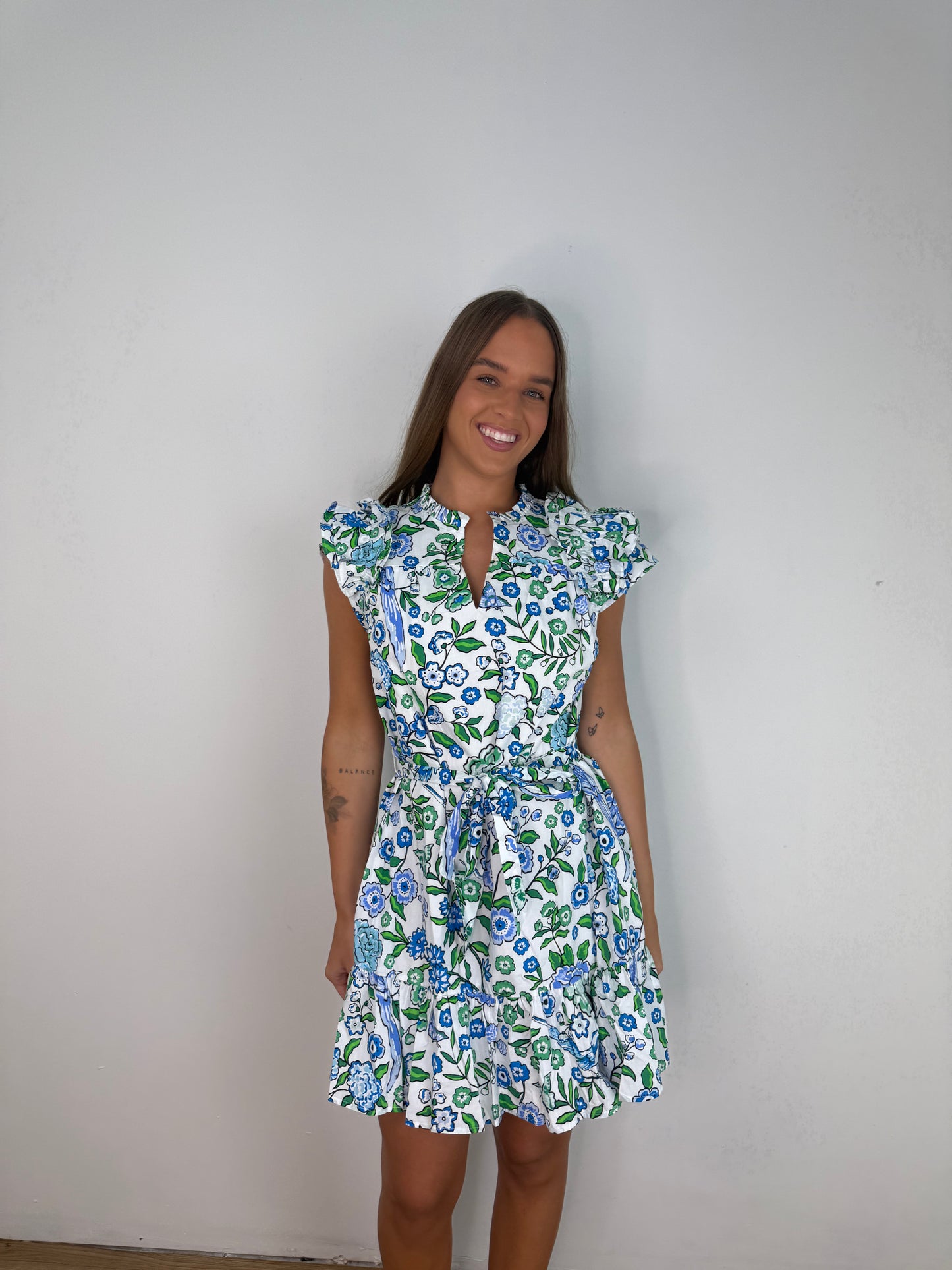 Ivona Ruffle Mini Dress